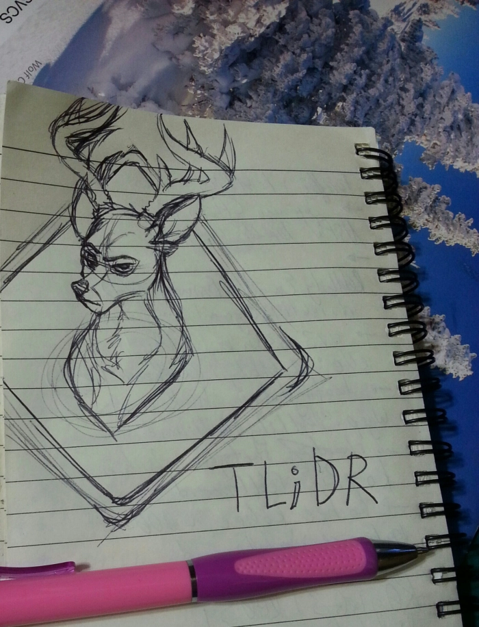 Teal Deer Sketch by Lo