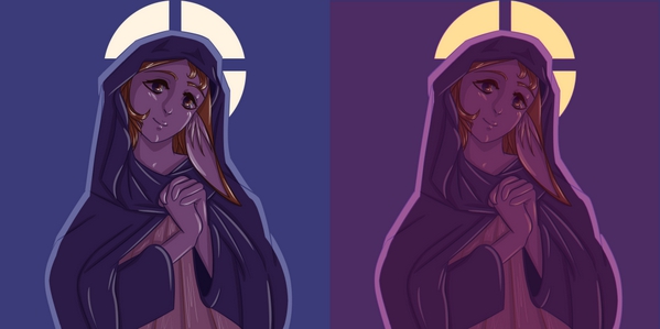 Virgin Mary by Lo