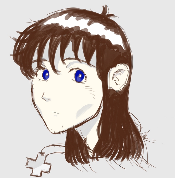 Adult Shinji Doodle by Lo