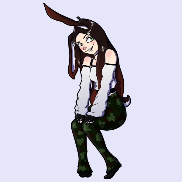 Heterochromia Rabbit Girl by Lo