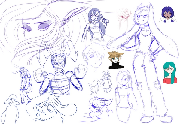 Assorted Sketches from 2021 and 2022 by Lo