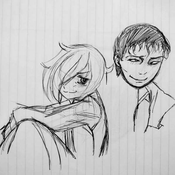 Tomoko and Souichi by Lo